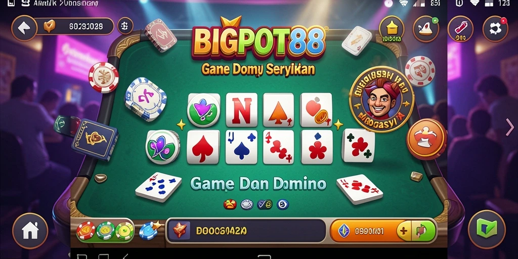Tampilan gameplay Domino yang menarik di BIGPOT88.