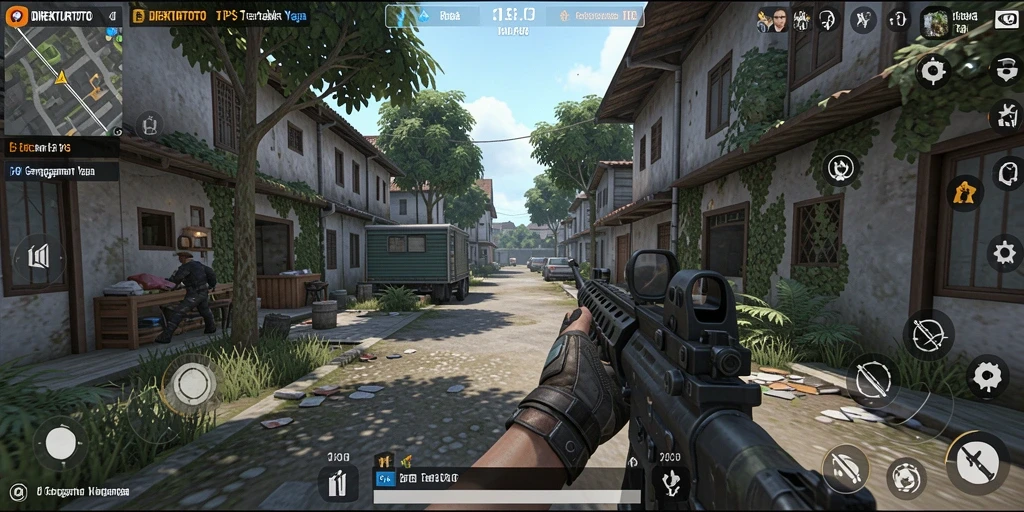 Tampilan gameplay menegangkan dengan aksi TPS yang seru.