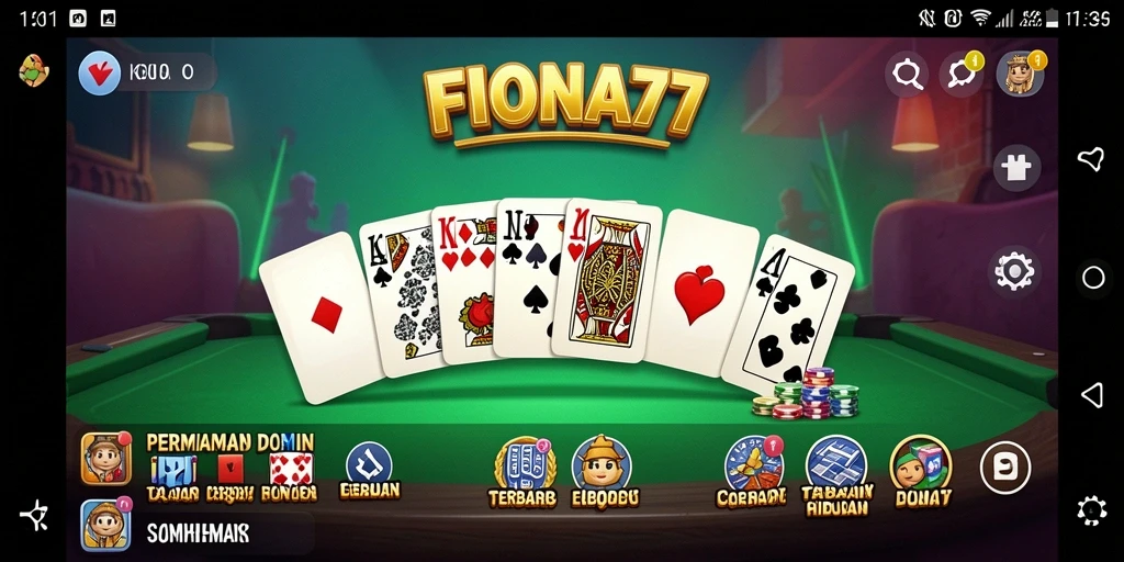 Menampilkan gameplay seru dari FIONA77 yang penuh aksi Domino.