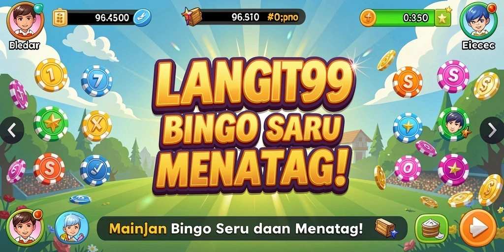 Tampilan gameplay seru bingo LANGIT99 yang mengasyikkan.