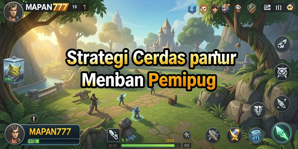 Screenshot utama dari MAPAN777, menunjukkan strategi pertempuran yang mendebarkan.