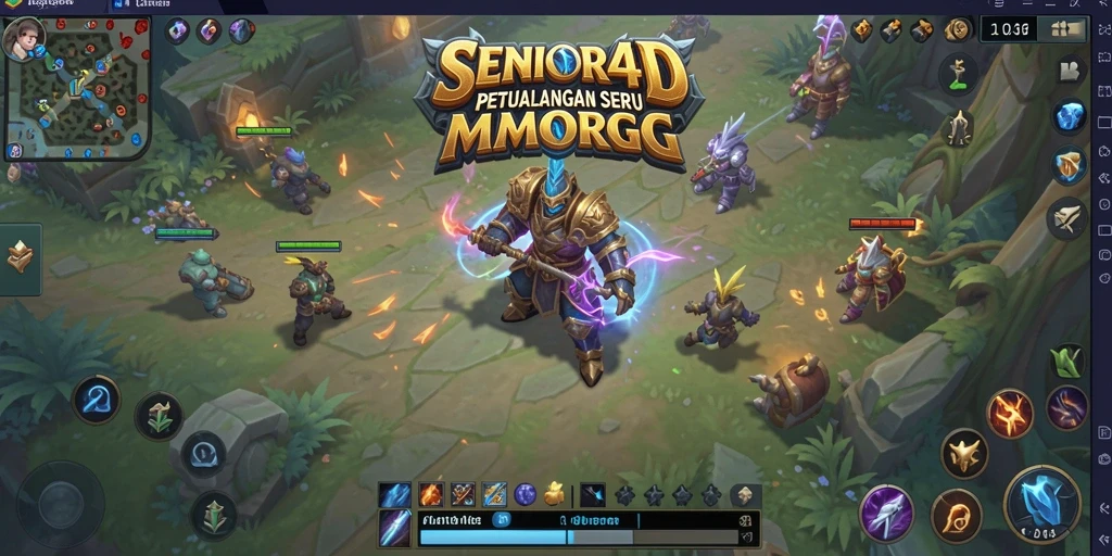 Tampilan gameplay SENIOR4D yang menakjubkan dalam dunia MMORPG.