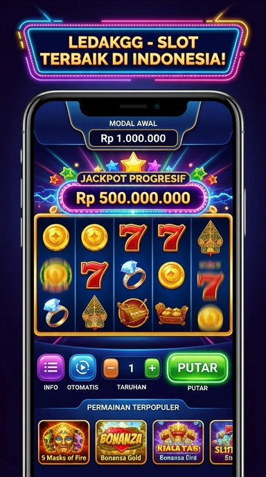 Visualisasi tampilan antarmuka pengguna aplikasi ledakgg yang ramah.